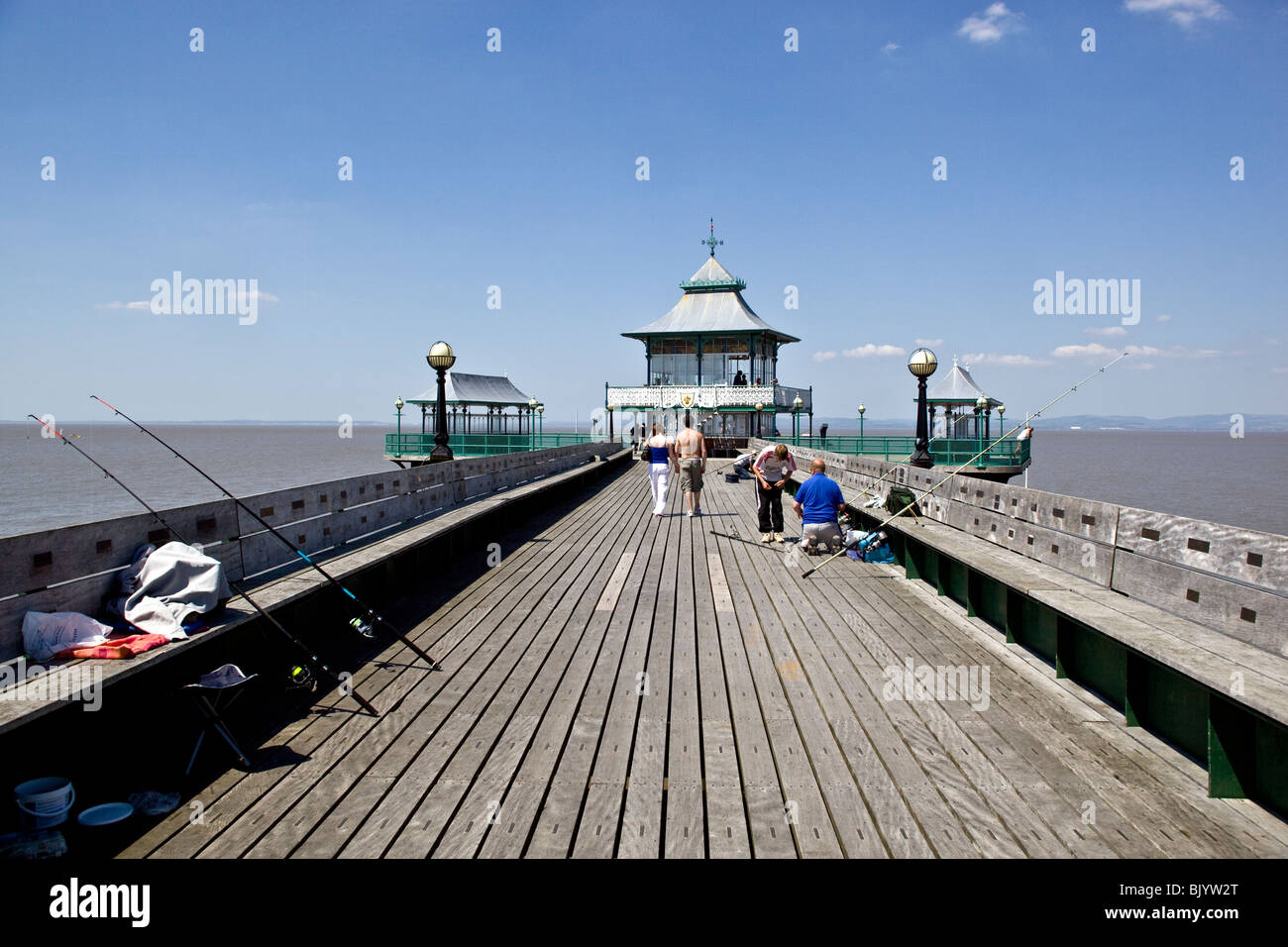 Clevedon pier Foto Stock