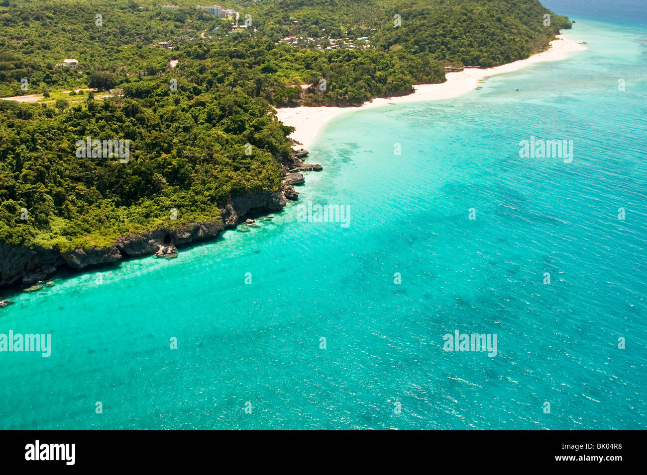 Vista aerea di Boracay Isole Filippine centrali Foto Stock