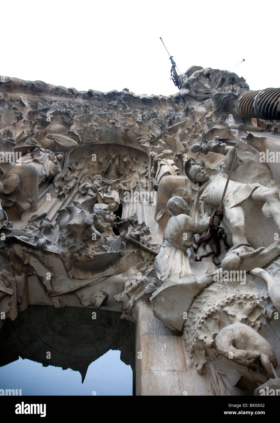 La Sagrada Familia, la facciata della Natività - Barcellona Foto Stock