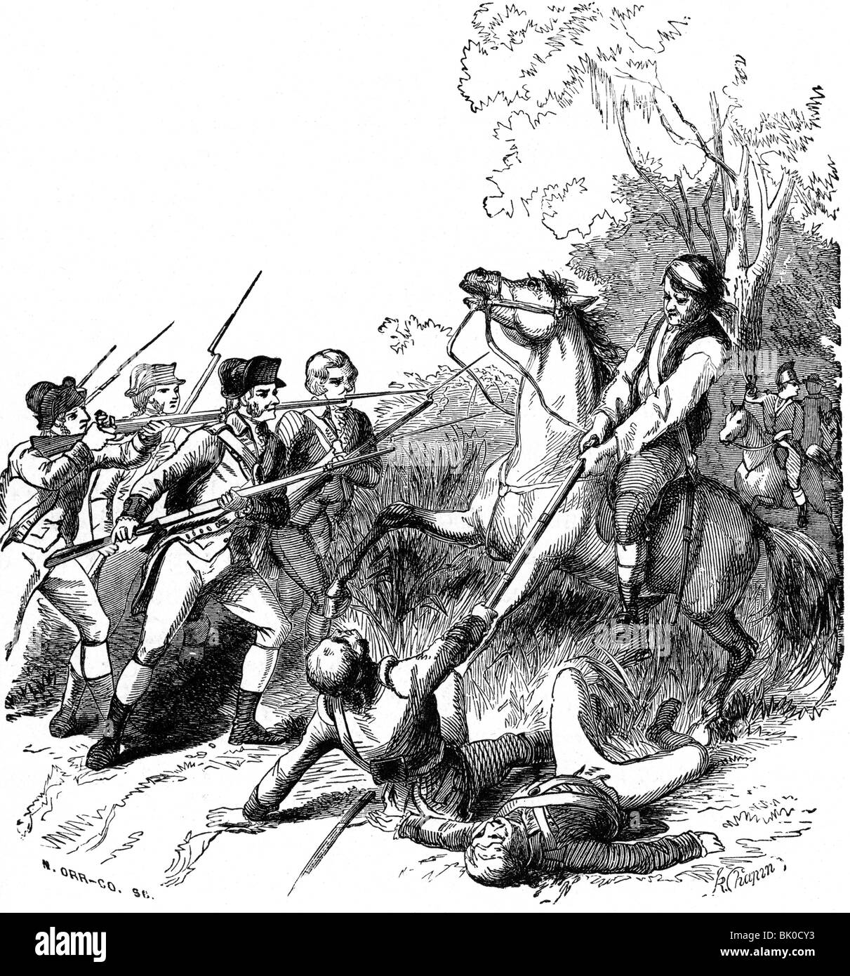 Eventi, Guerra Rivoluzionaria Americana 1775 - 1783, Foto Stock