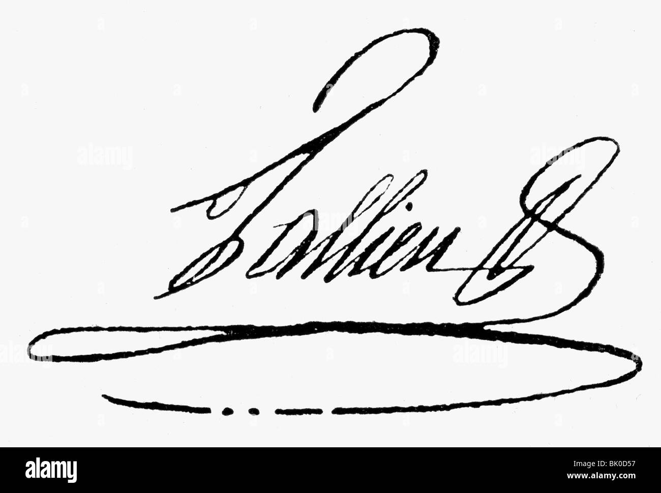 Tallien, Jean Lambert, 23.1.1767 - 16.11.1820, giornalista e politico francese, firma, Foto Stock