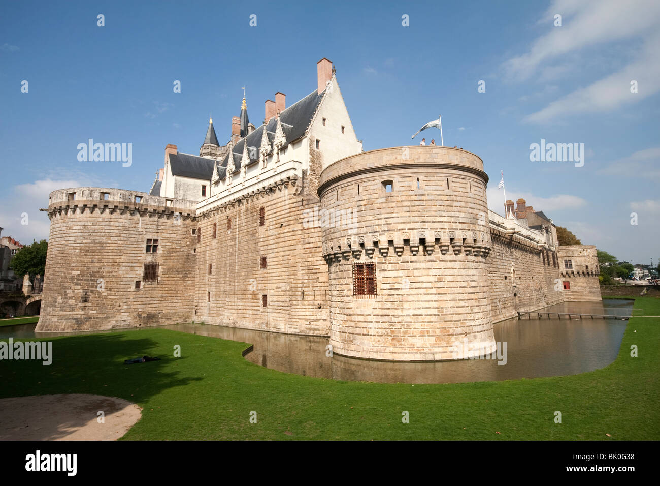 Lo Château des Ducs de Bretagne (Castello dei Duchi di Bretagna a Nantes, Brittany Foto Stock