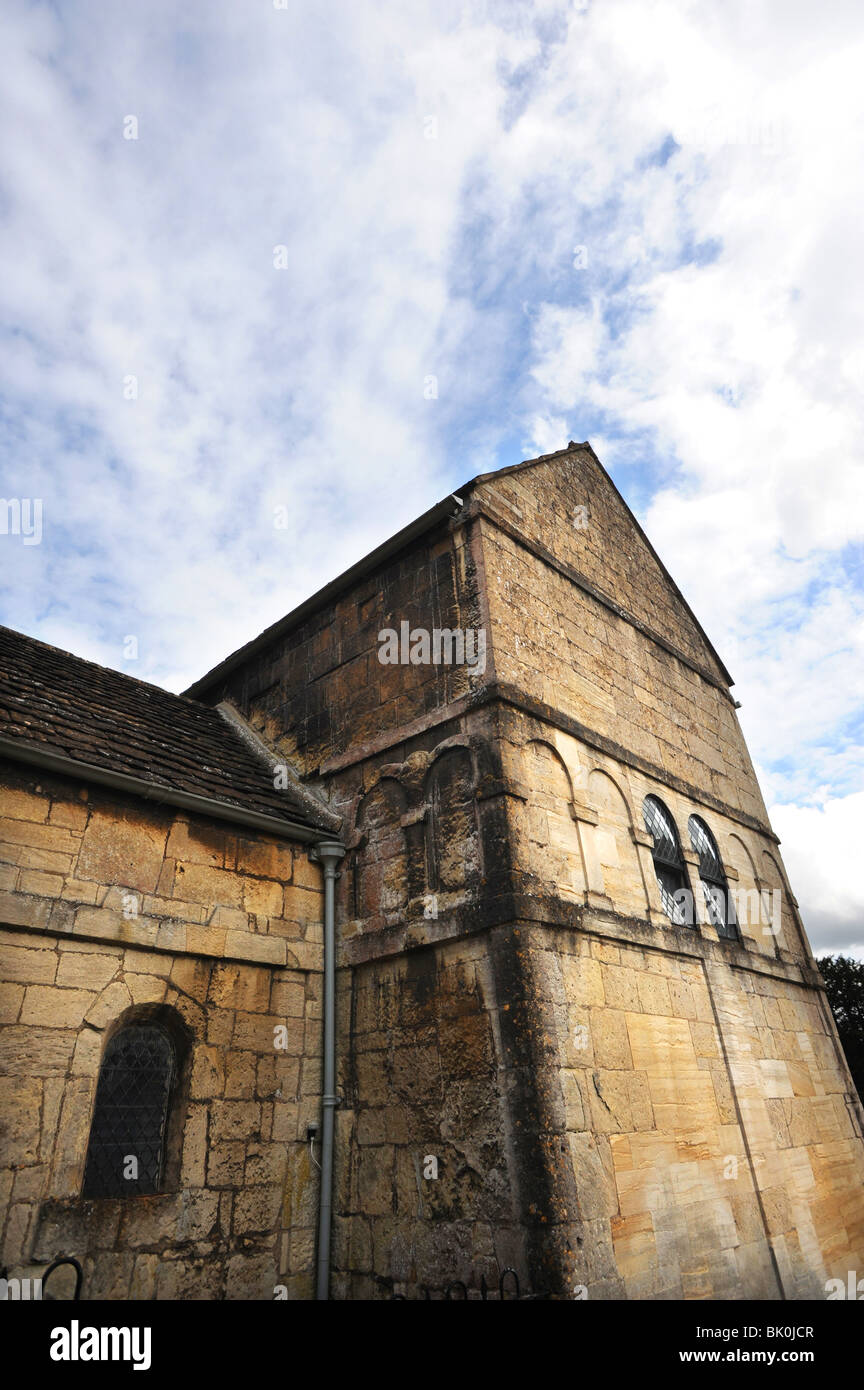 Il Sassone chiesa di San Lorenzo in Bradford on Avon Foto Stock