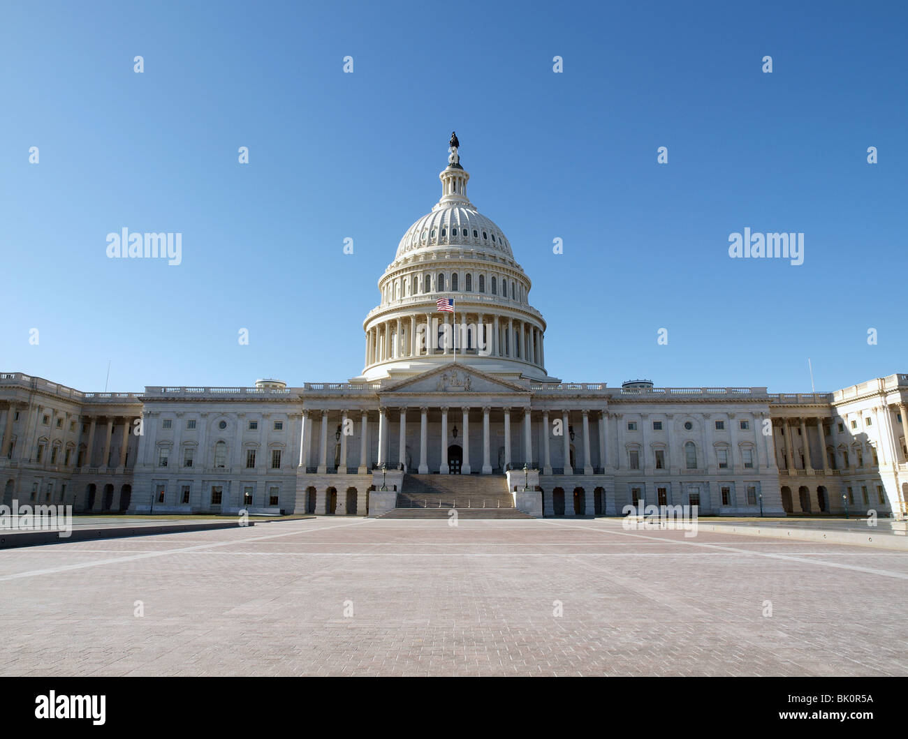 Una giornata di sole al Campidoglio di Washington DC. Foto Stock
