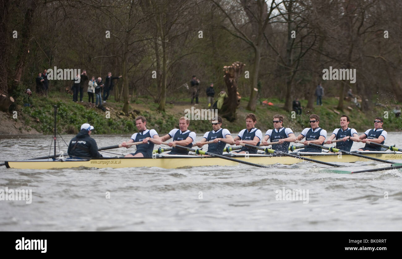 156University Boat Race Oxford Cambridge Foto Stock