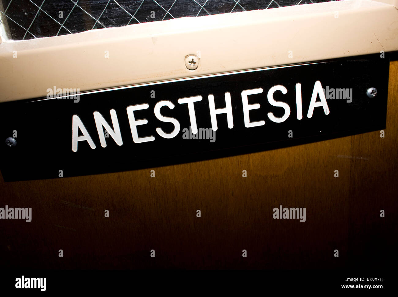 Segnaletica dell'ospedale. Foto Stock