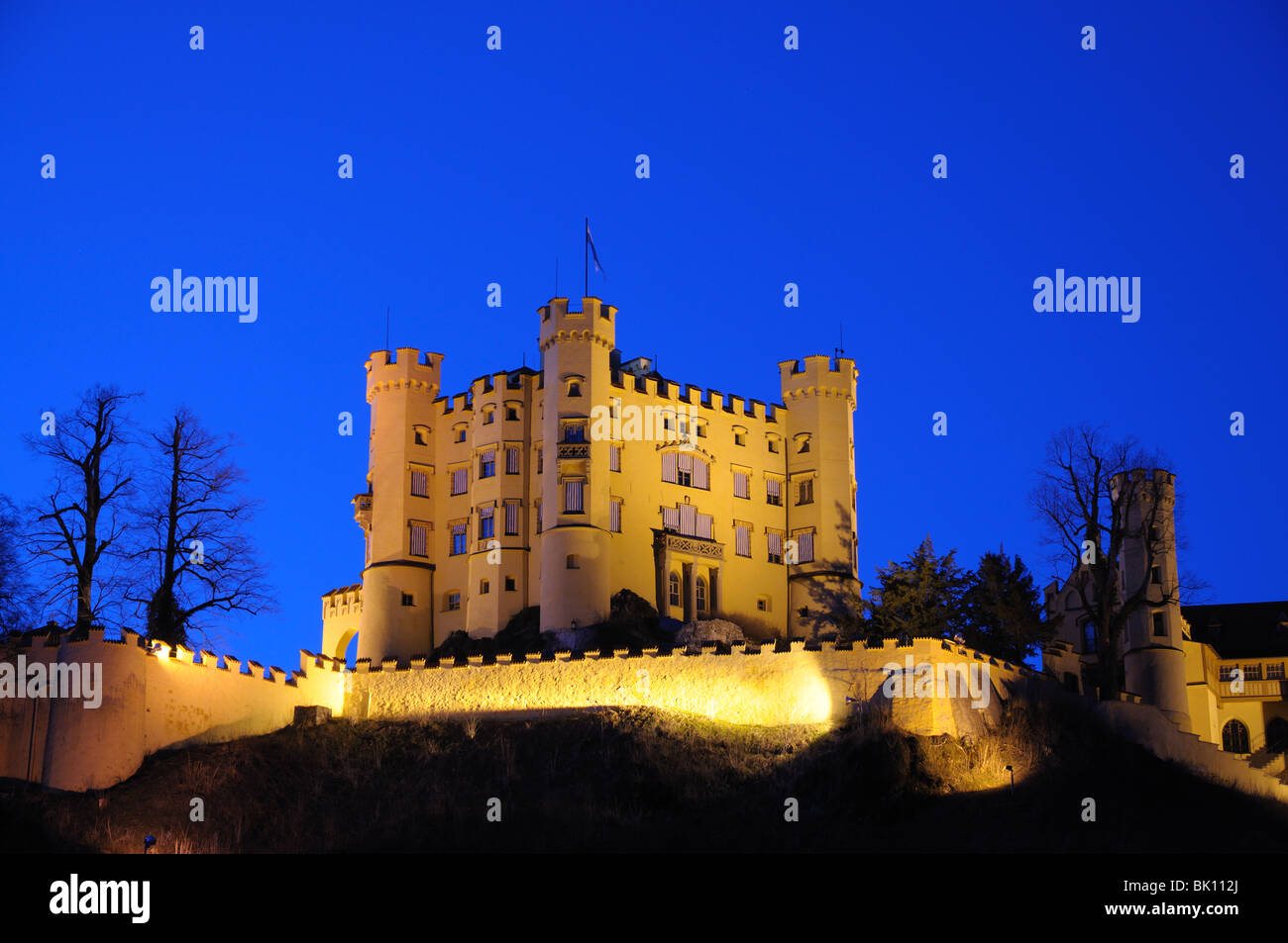 Castello di Hohenschwangau in Baviera, Germania Foto Stock