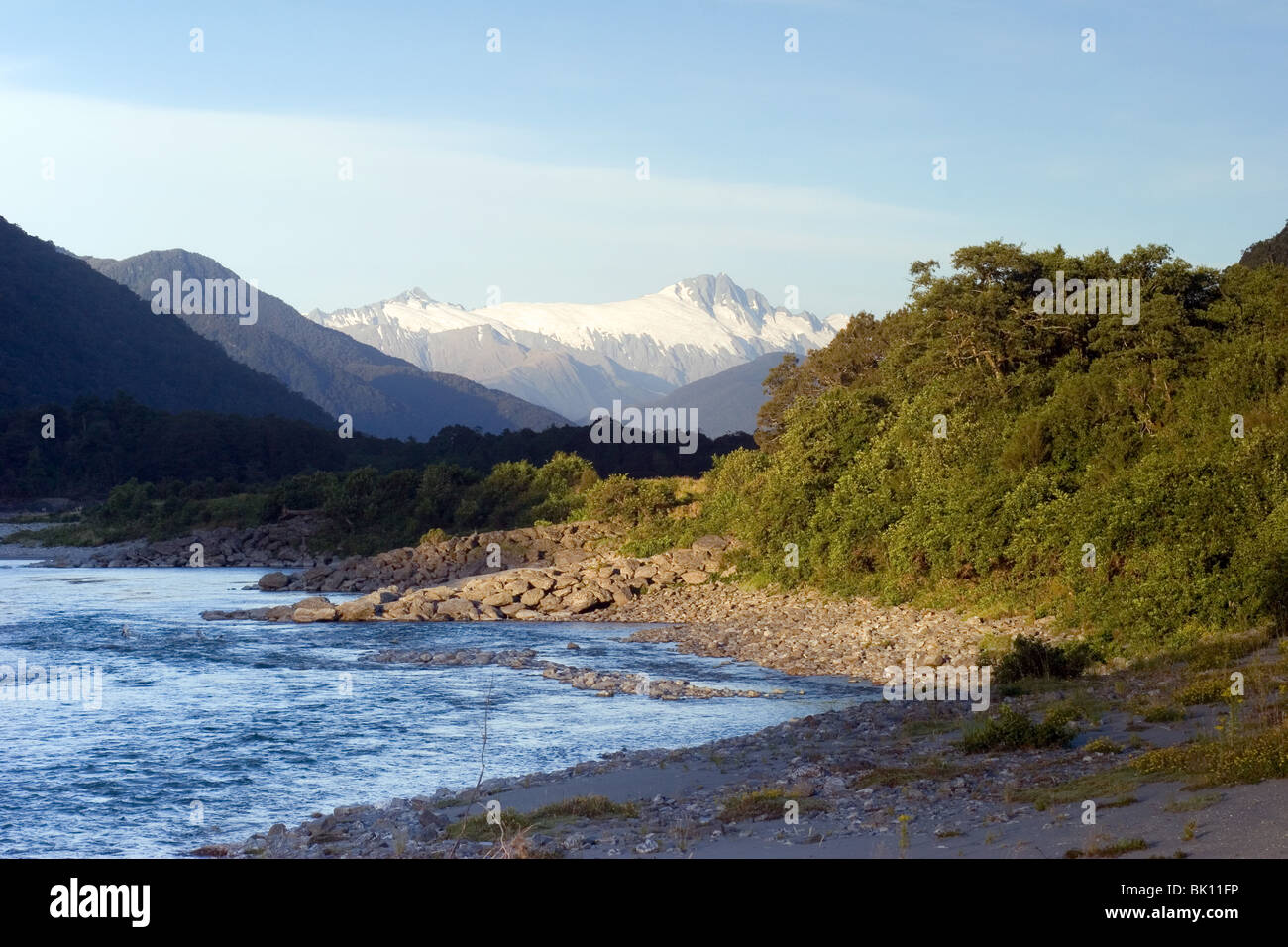 Il fiume selvaggio, Nuova Zelanda Foto Stock