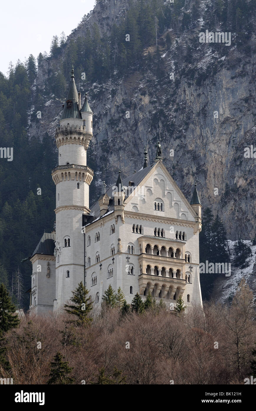 Il Castello di Neuschwanstein in Baviera, Germania Foto Stock