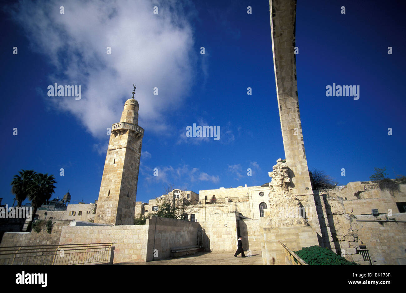 Gerusalemme, città vecchia, rovine Foto Stock