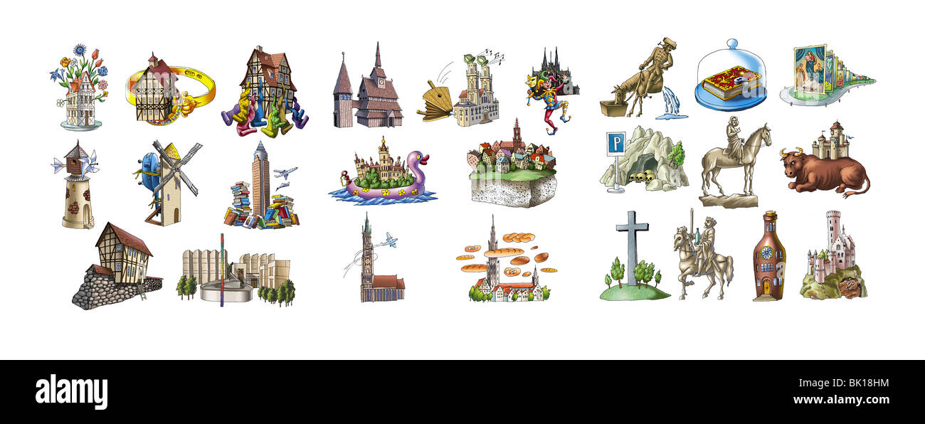 Attrazioni di Germania Foto Stock