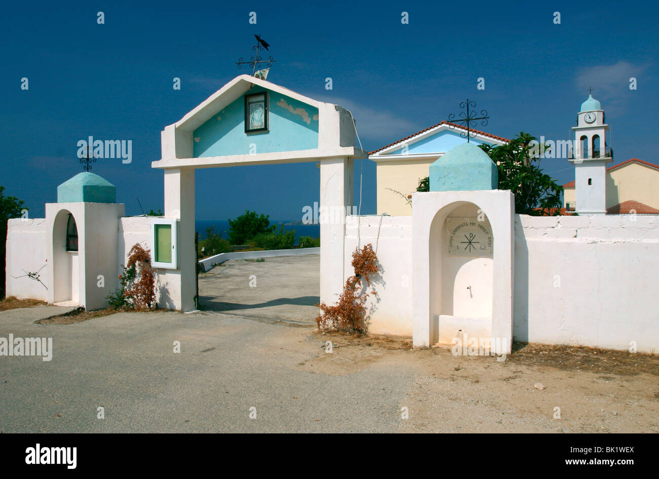 Monastero di Sissia, Cefalonia, Grecia Foto Stock