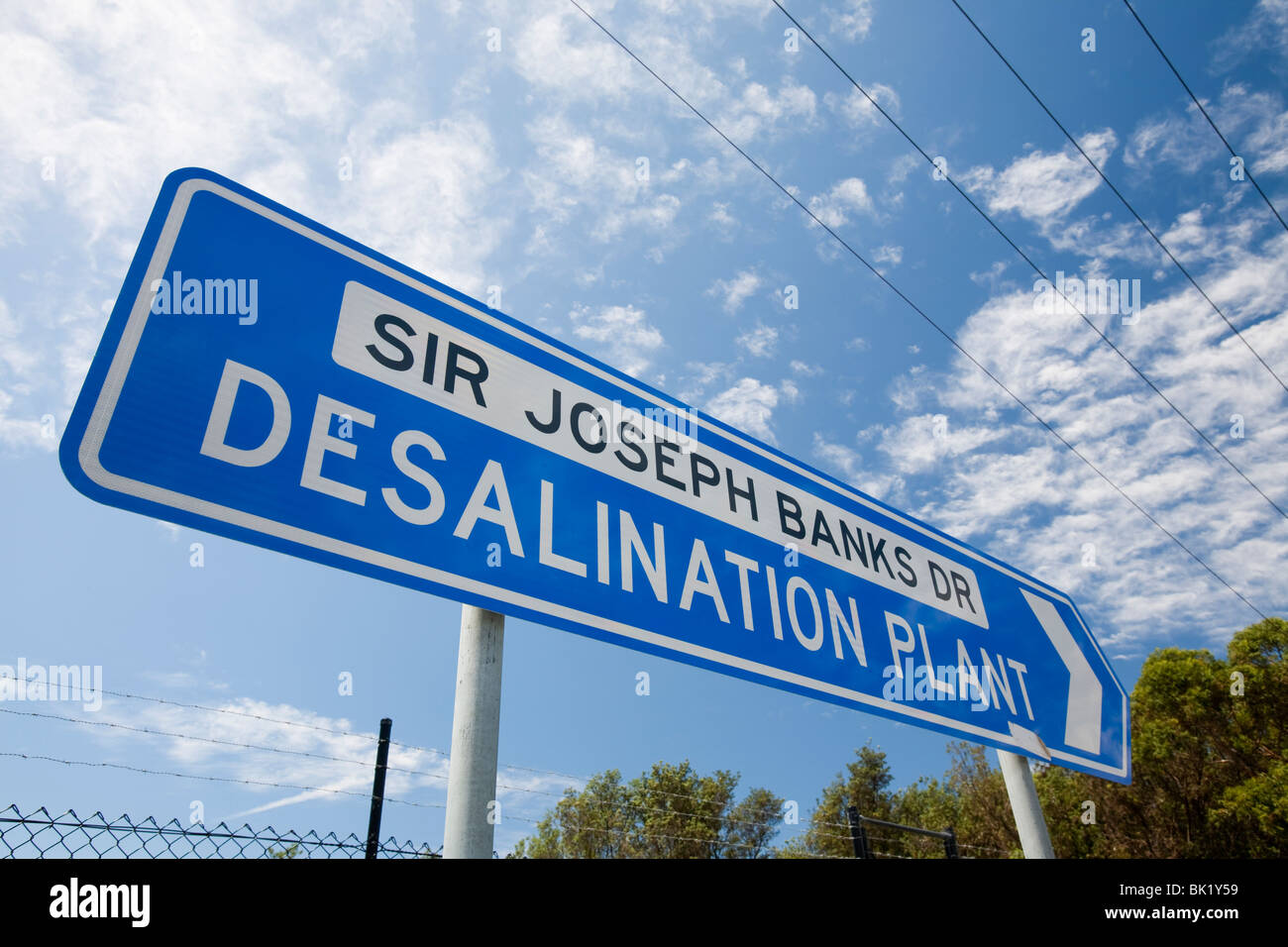 Un nuovo multi milioni $ di impianti di desalinazione a Sydney in Australia, nel tentativo di combattere la siccità in corso. Foto Stock