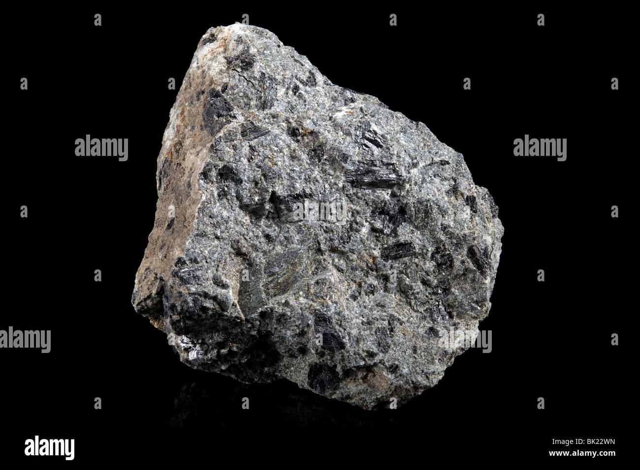 L'andesite porfido (roccia ignea) Foto Stock
