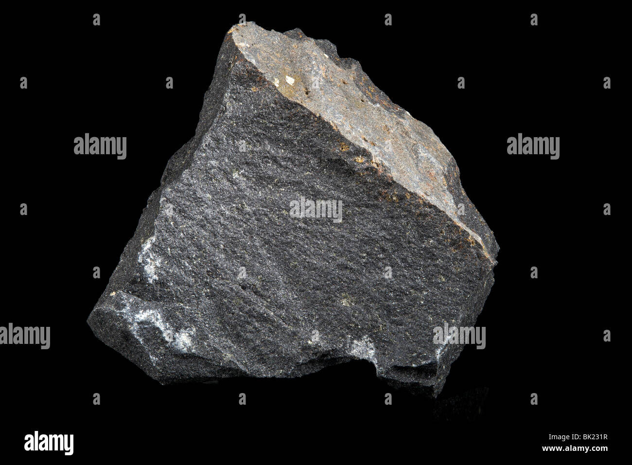 Il basalto (roccia ignea) Foto Stock