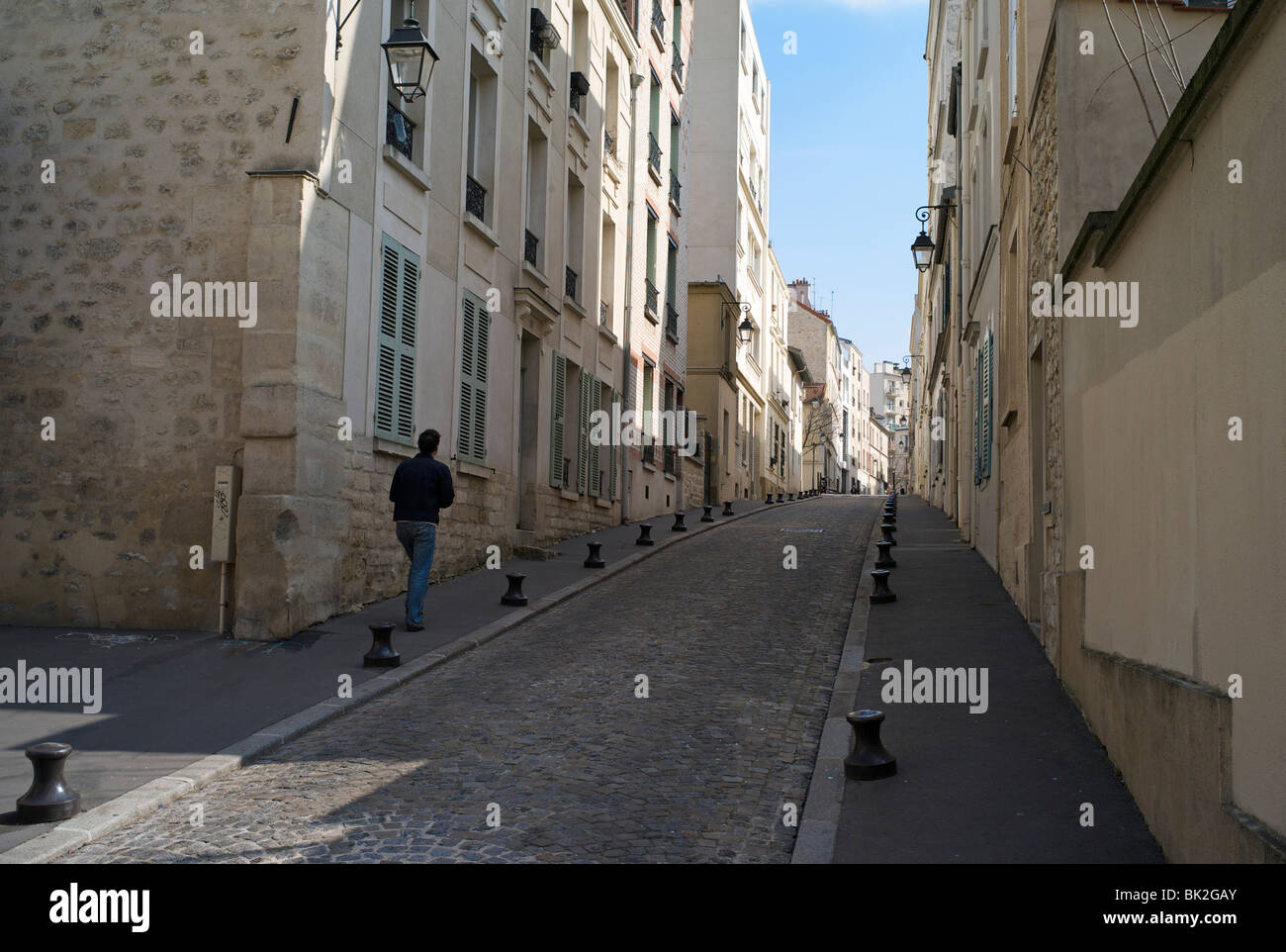 A Butte aux Cailles district, Parigi, Francia Foto Stock