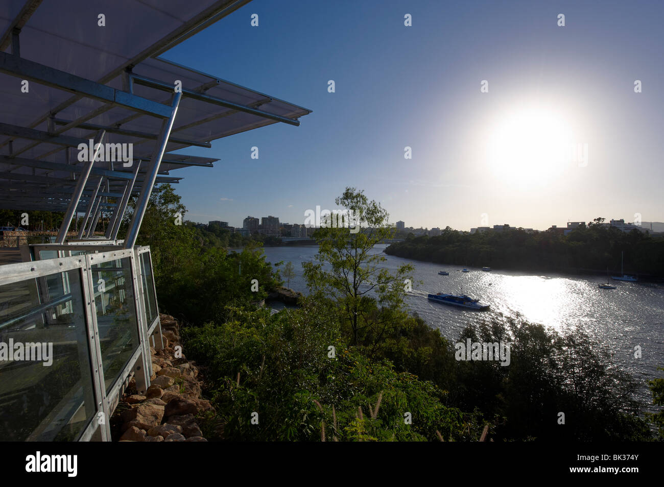 Il Kangaroo Point Park, Brisbane Australia Foto Stock