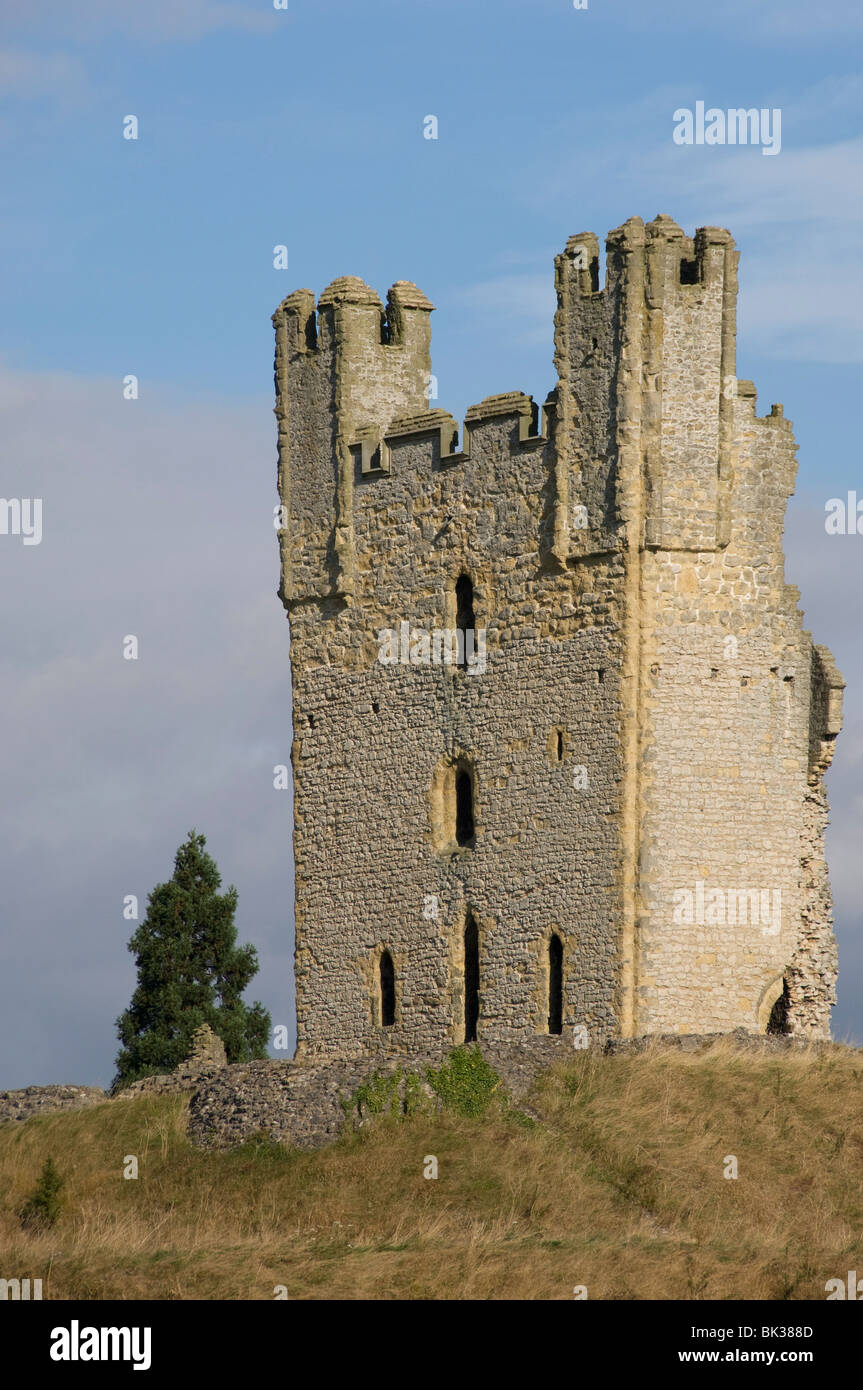 Helmsley Castello, risalente al XII secolo, North Yorkshire, Inghilterra, Regno Unito, Europa Foto Stock