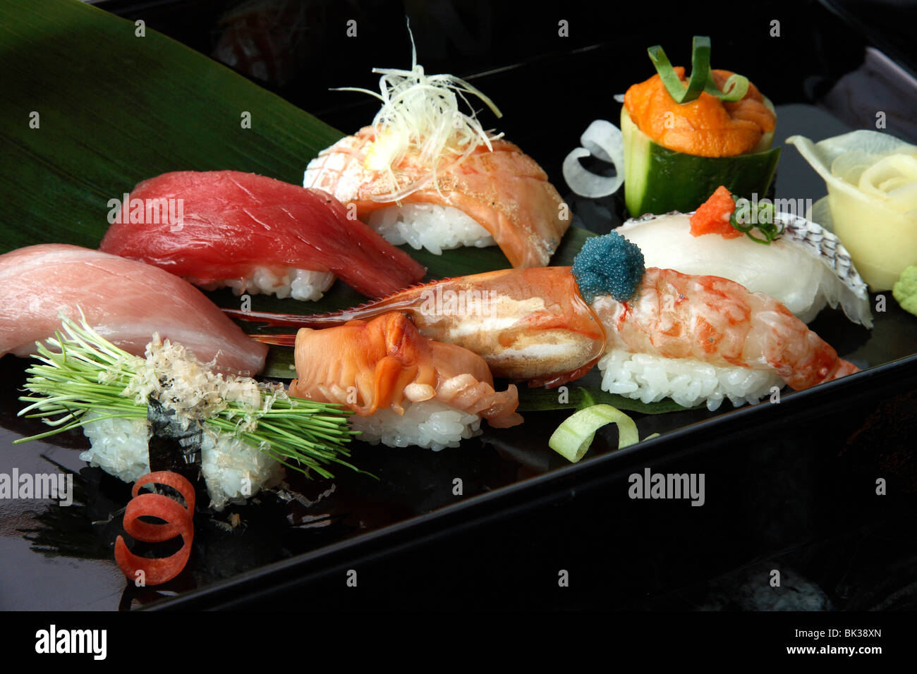Close-up di sushi, Giappone, Asia Foto Stock