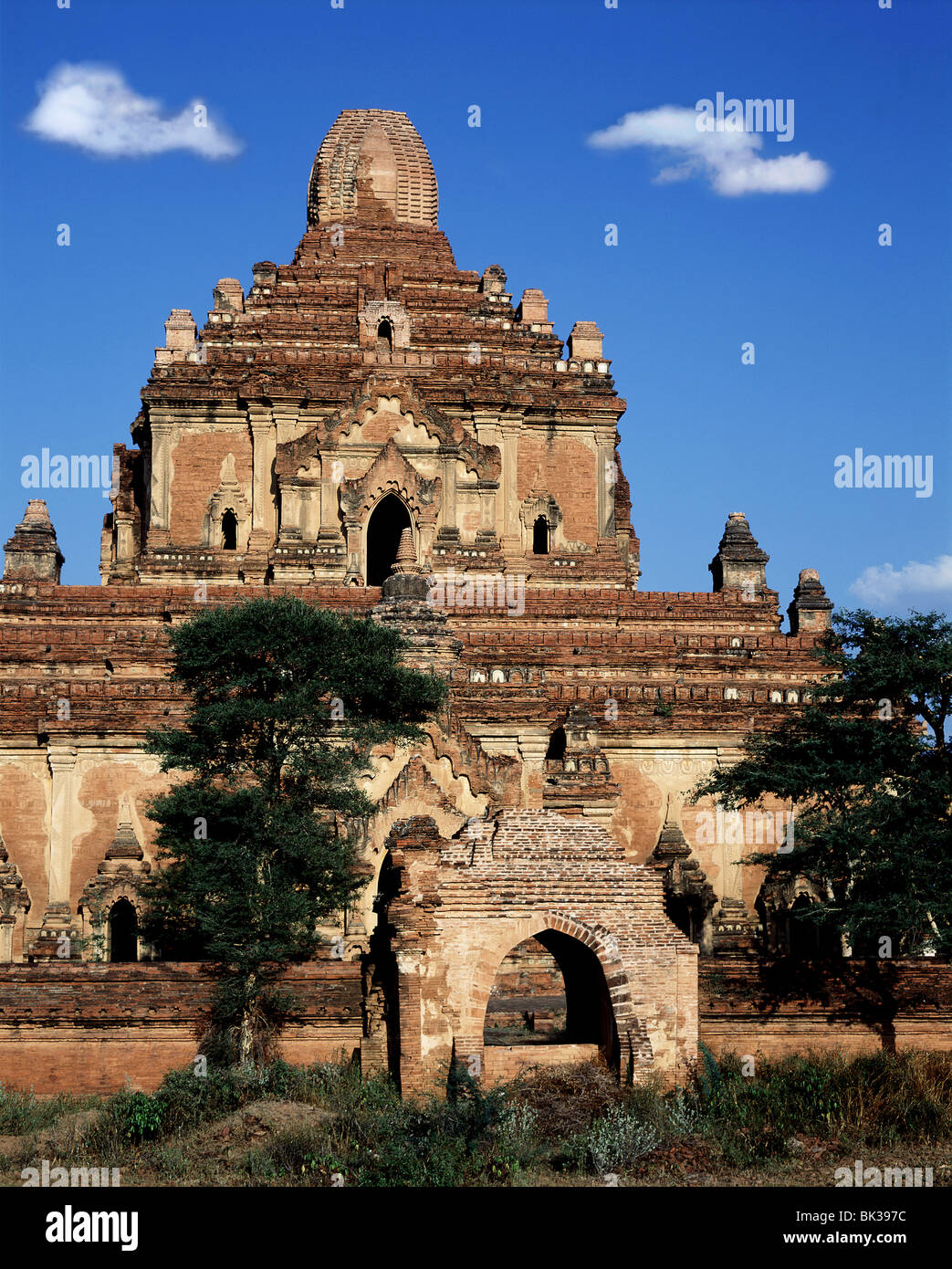 Tempio Htilominlo, Bagan (pagano), Myanmar (Birmania), Asia Foto Stock
