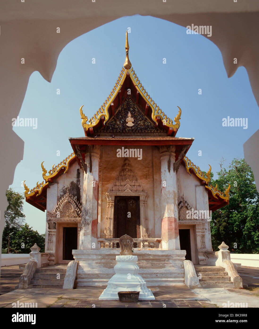 Il Ubasot di Wat Salapoon, Ayutthaya, Thailandia, Sud-est asiatico, in Asia Foto Stock