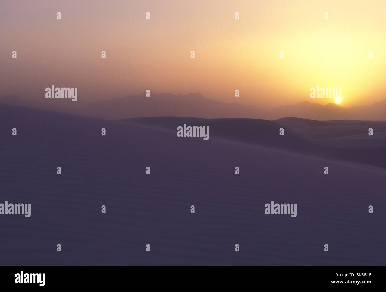 White Sands desert Nuovo Messico USA Foto Stock