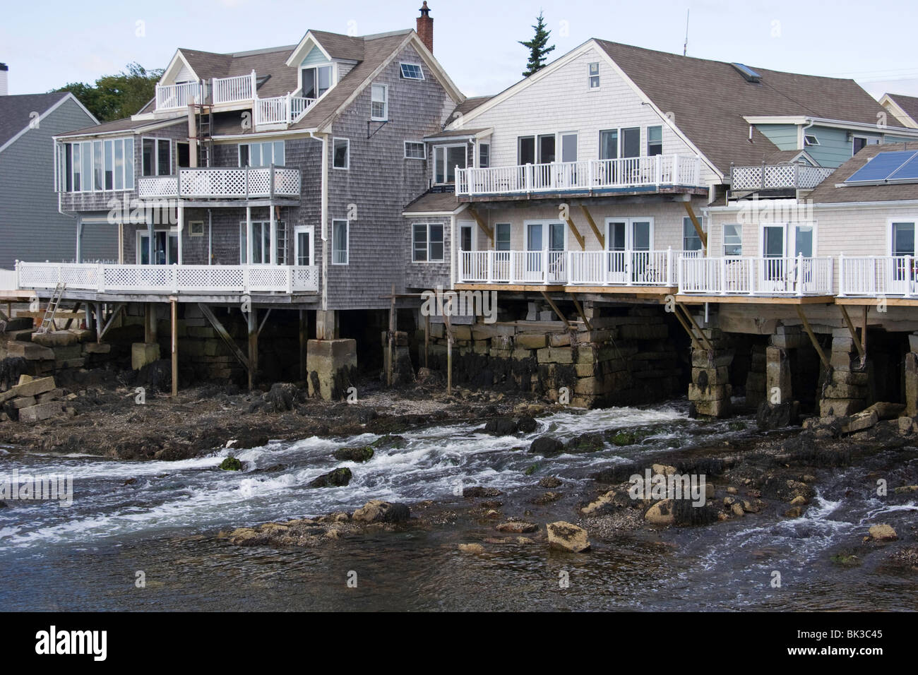 Il canale sotterraneo di intagliatori stagno in Vinalhaven, Maine Foto Stock