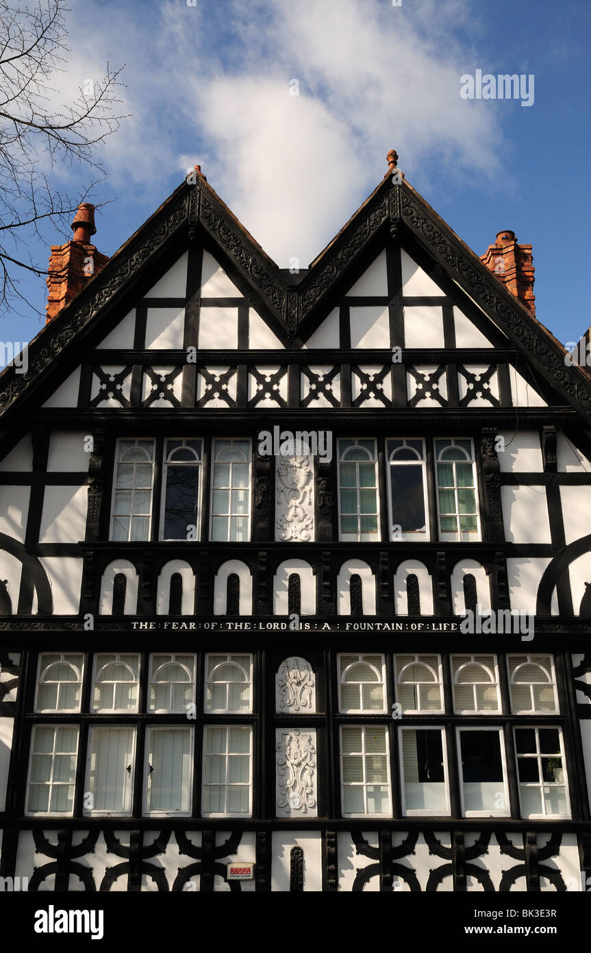 Graticcio edificio Tudor Newgate Chester Cheshire England Regno Unito GB Foto Stock