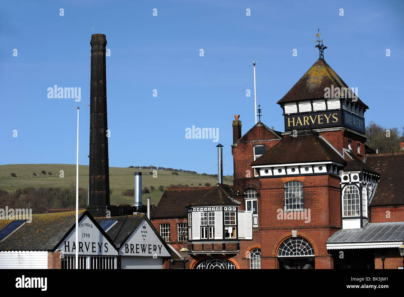 Birreria Harveys, Lewes, Sussex. Regno Unito Foto Stock