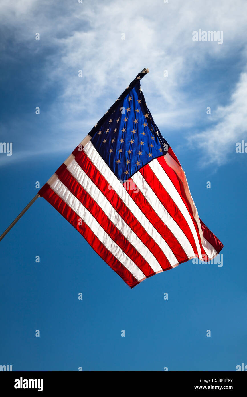 Stelle e strisce di bandiera degli STATI UNITI D'AMERICA Foto Stock