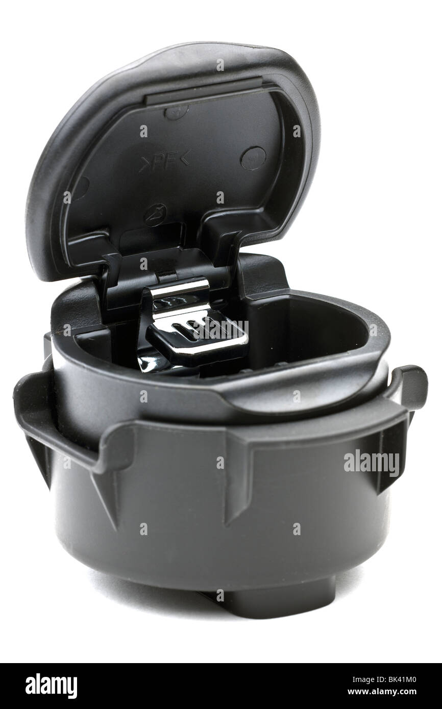 Flip Top nero posacenere raccordo per un auto interno Foto Stock