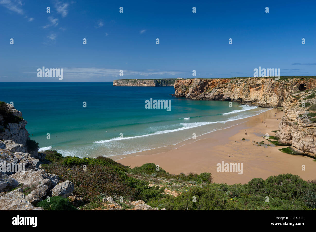 Il Portogallo, Algarve, Praia do Beliche beach, Sagres Foto Stock