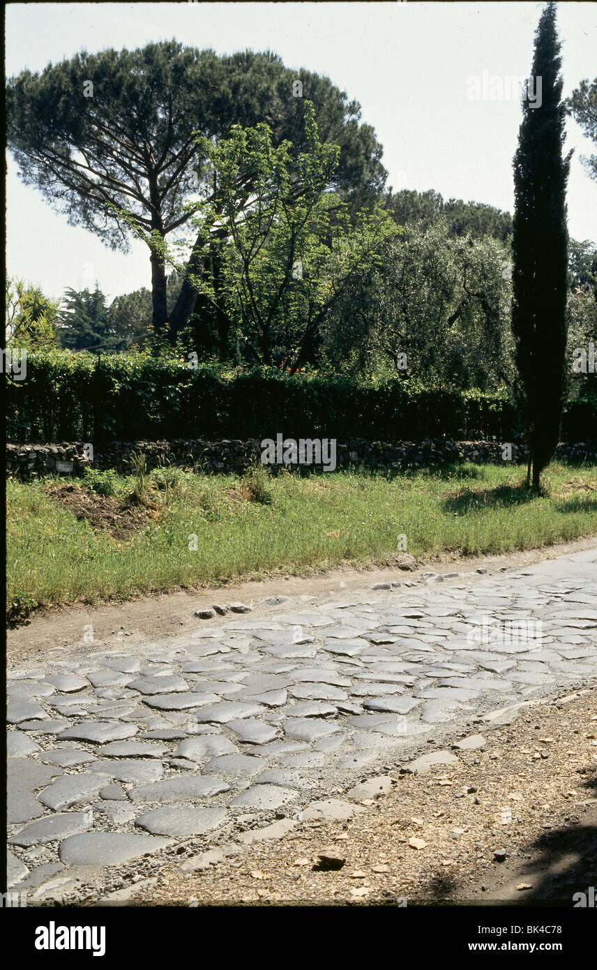 La Via Appia Antica - Roma, Italia Foto Stock