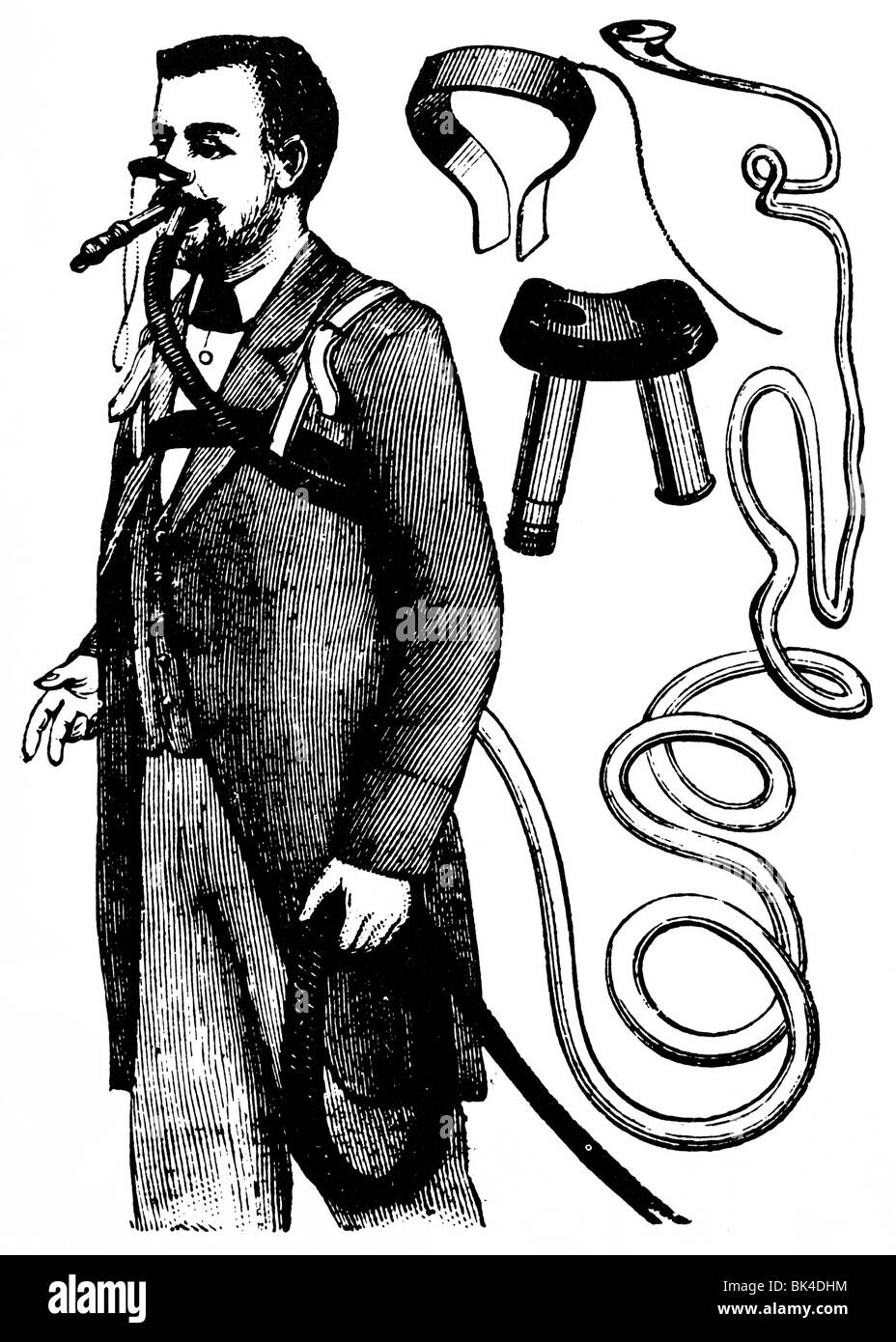 Apparecchiature per la respirazione, 1900 Foto Stock