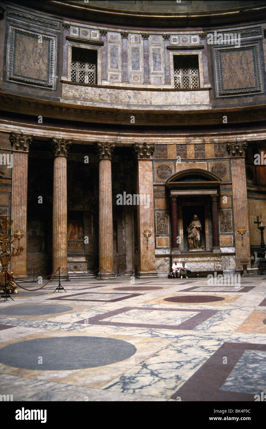 Interno del Pantheon a Roma Foto Stock