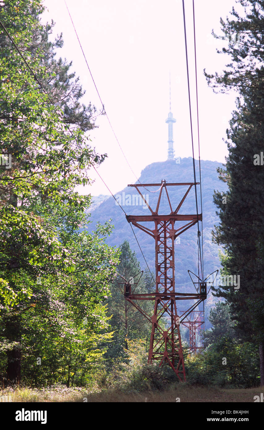 Il Monte Vitosha a Sofia, Bulgaria. Foto Stock