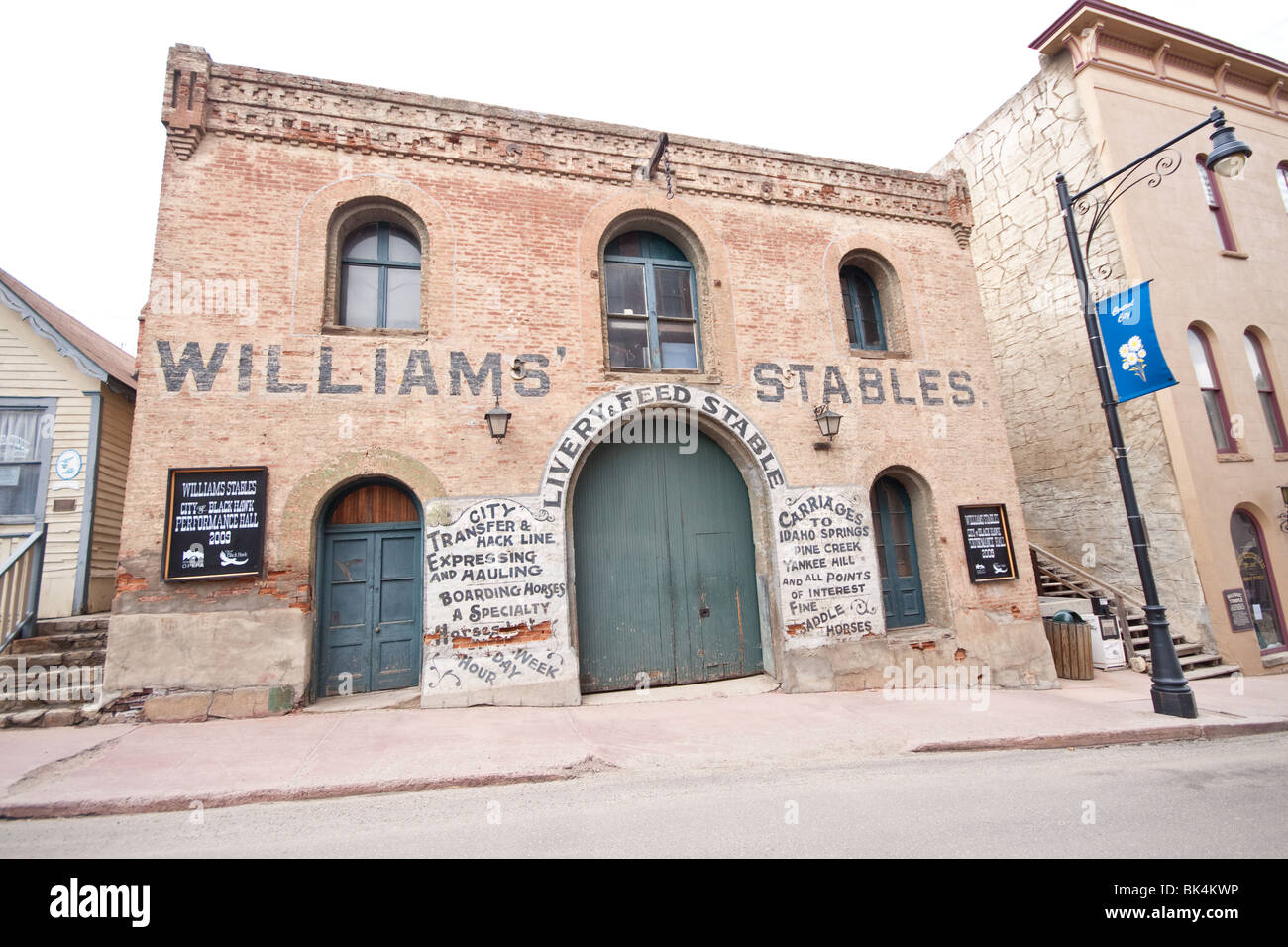 Williams maneggio, Central City in Colorado Foto Stock