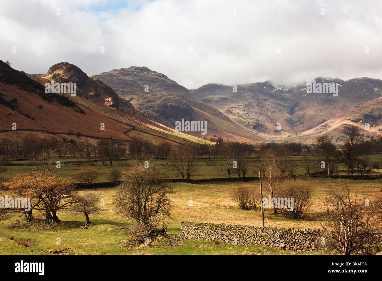 Langdale valley, Lake District inglese Foto Stock