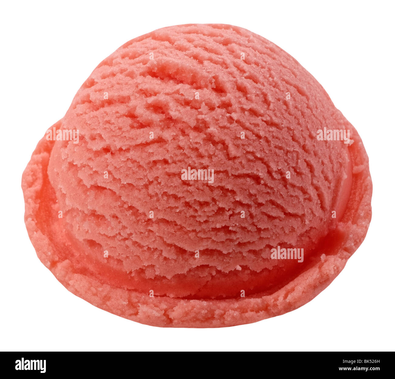 Gelato alla fragola(percorso di clipping) Foto Stock