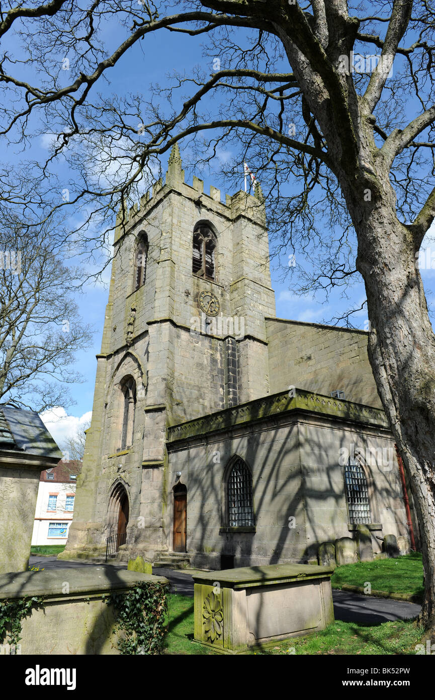 San Pietro e la chiesa di St Paul, Wem in nord Shropshire Regno Unito Foto Stock