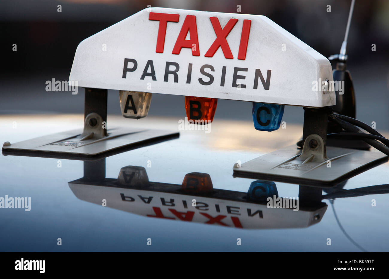 Taxi di Parigi, Parigi, Francia, Europa Foto Stock