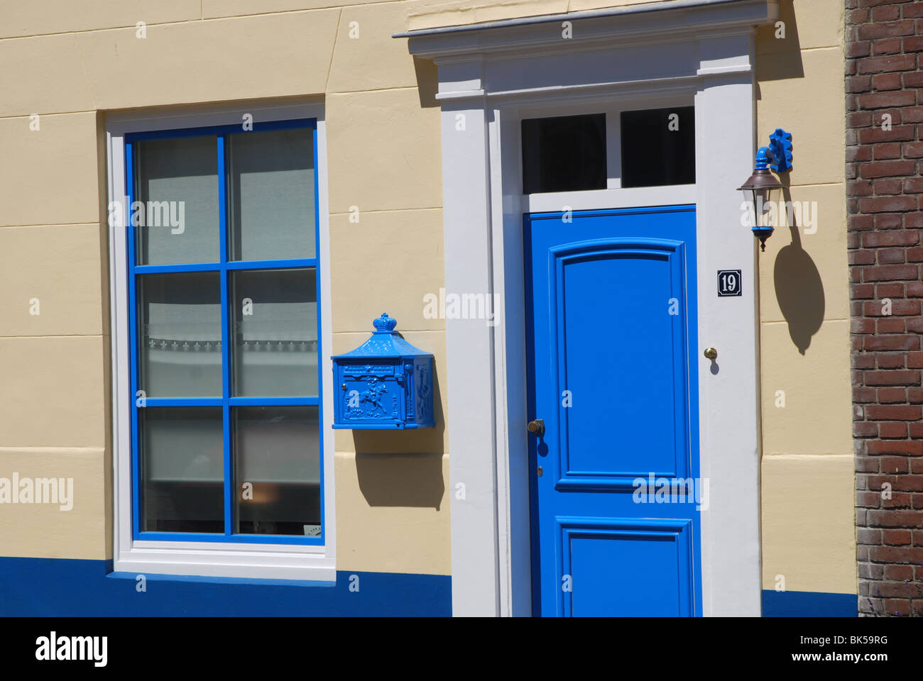 Casa colorati Bellamypark a Vlissingen Paesi Bassi Foto Stock