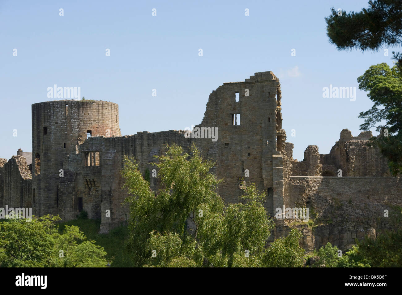 Il Castello, Barnard Castle, nella contea di Durham, England, Regno Unito, Europa Foto Stock