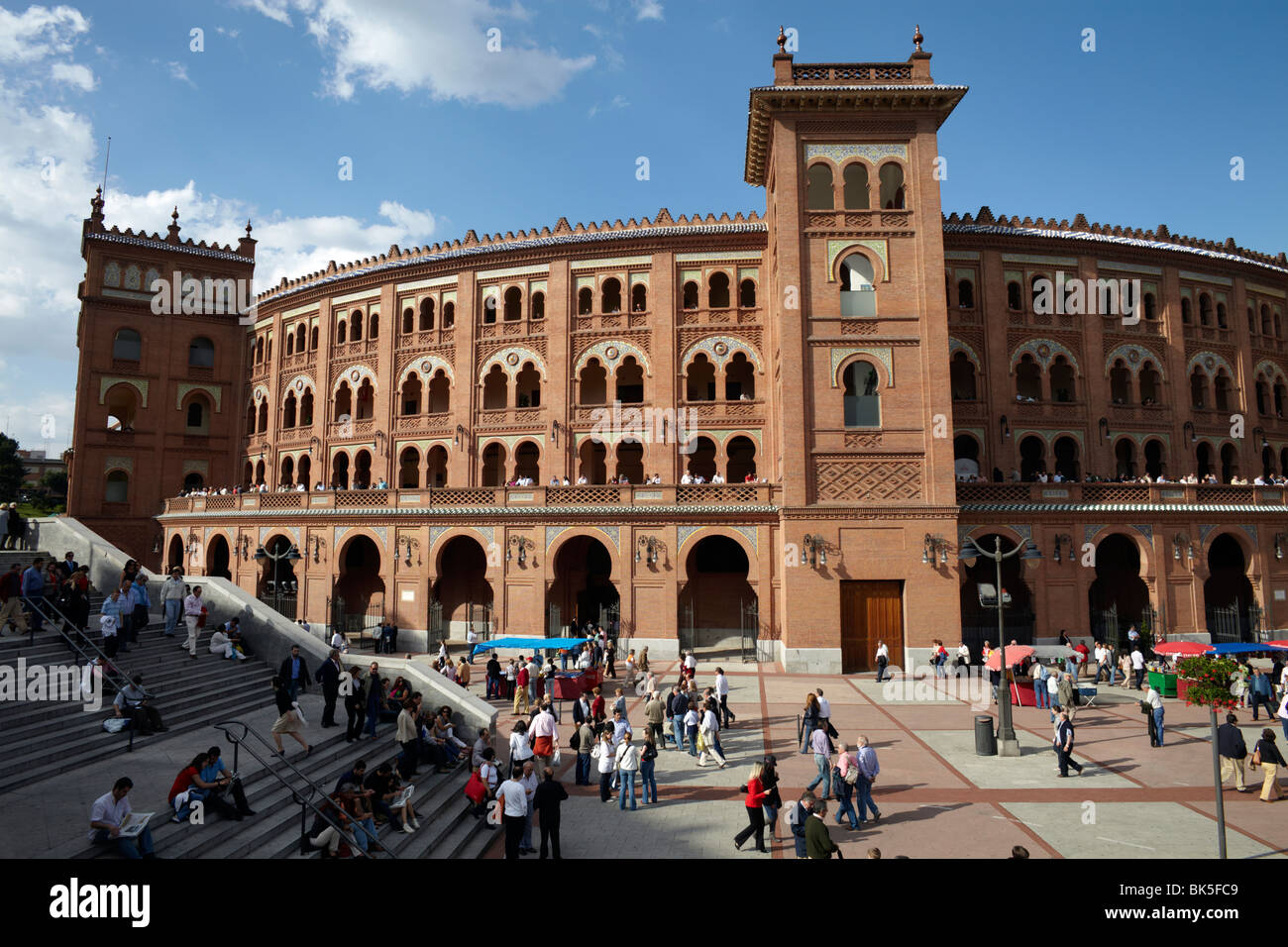 Plaza de Toros de Las Ventas, il famoso luogo di tauromachia a Madrid, Spagna, Europa Foto Stock