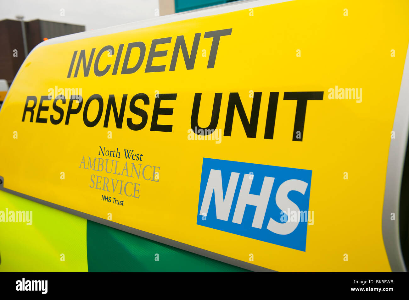 NHS ambulanza Incident Response Unit Foto Stock