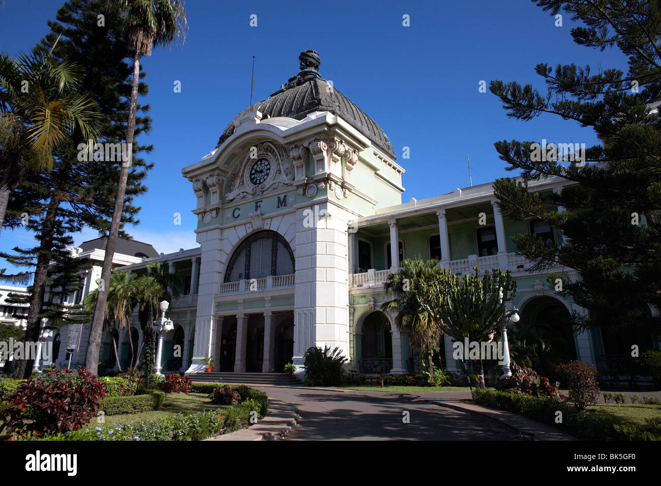 Maputo stazione ferroviaria, Maputo, Mozambico, Africa Foto Stock