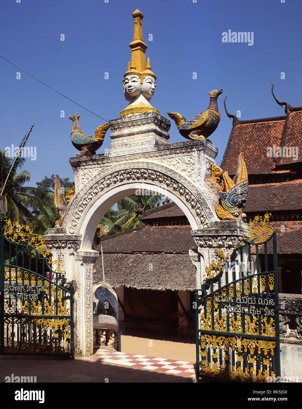 Wat Bo, Siam Reap, Cambogia, Indocina, Asia sud-orientale, Asia Foto Stock
