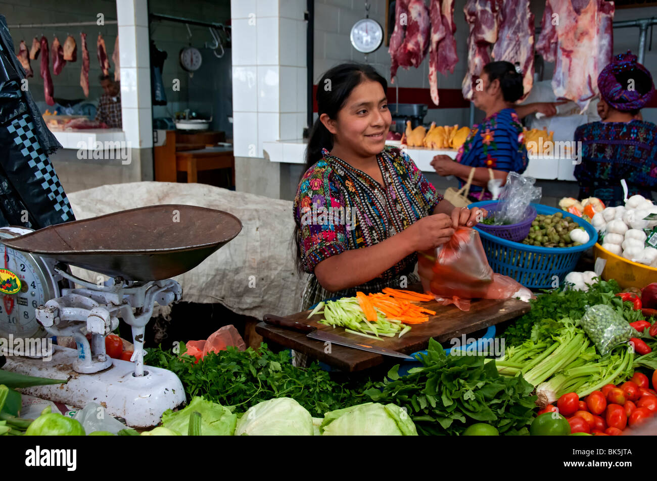Mercato Panajachel Guatemala Foto Stock