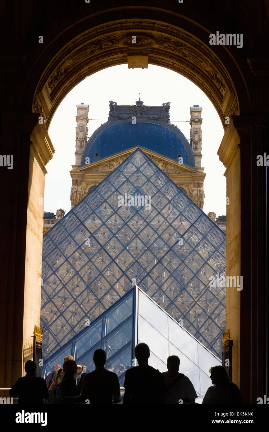Palazzo del Louvre e del Museo, Parigi, Francia Foto Stock