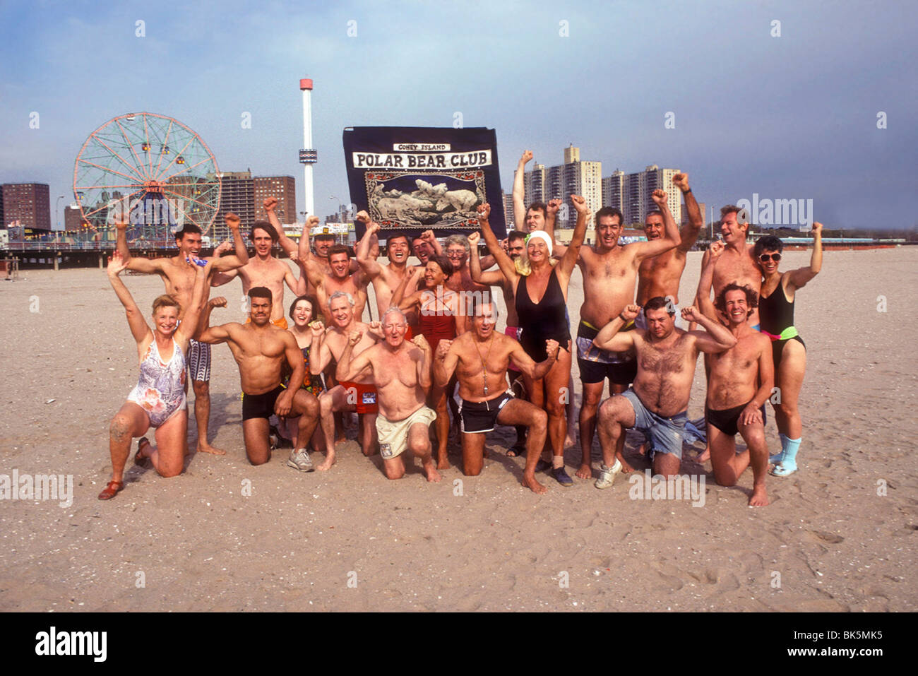 Polar Bear Club Coney Island Brooklyn New York Foto Stock